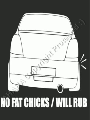 no fat chick will scarp